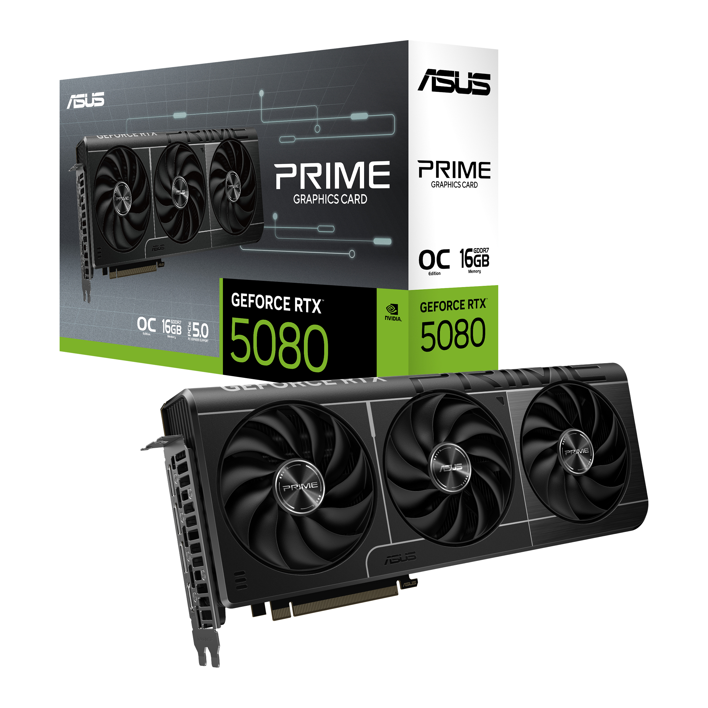 ASUS Prime GeForce RTX 5080 16GB GDDR7 OC Edition