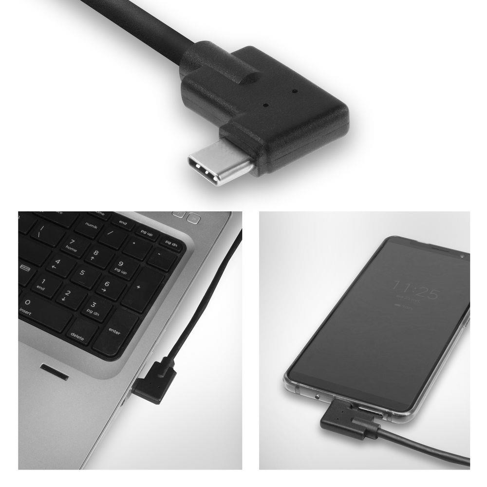 ACT USB Kabel 3.0 (gen1) USB-C (m)> USB-C (m), 2m, Haaks