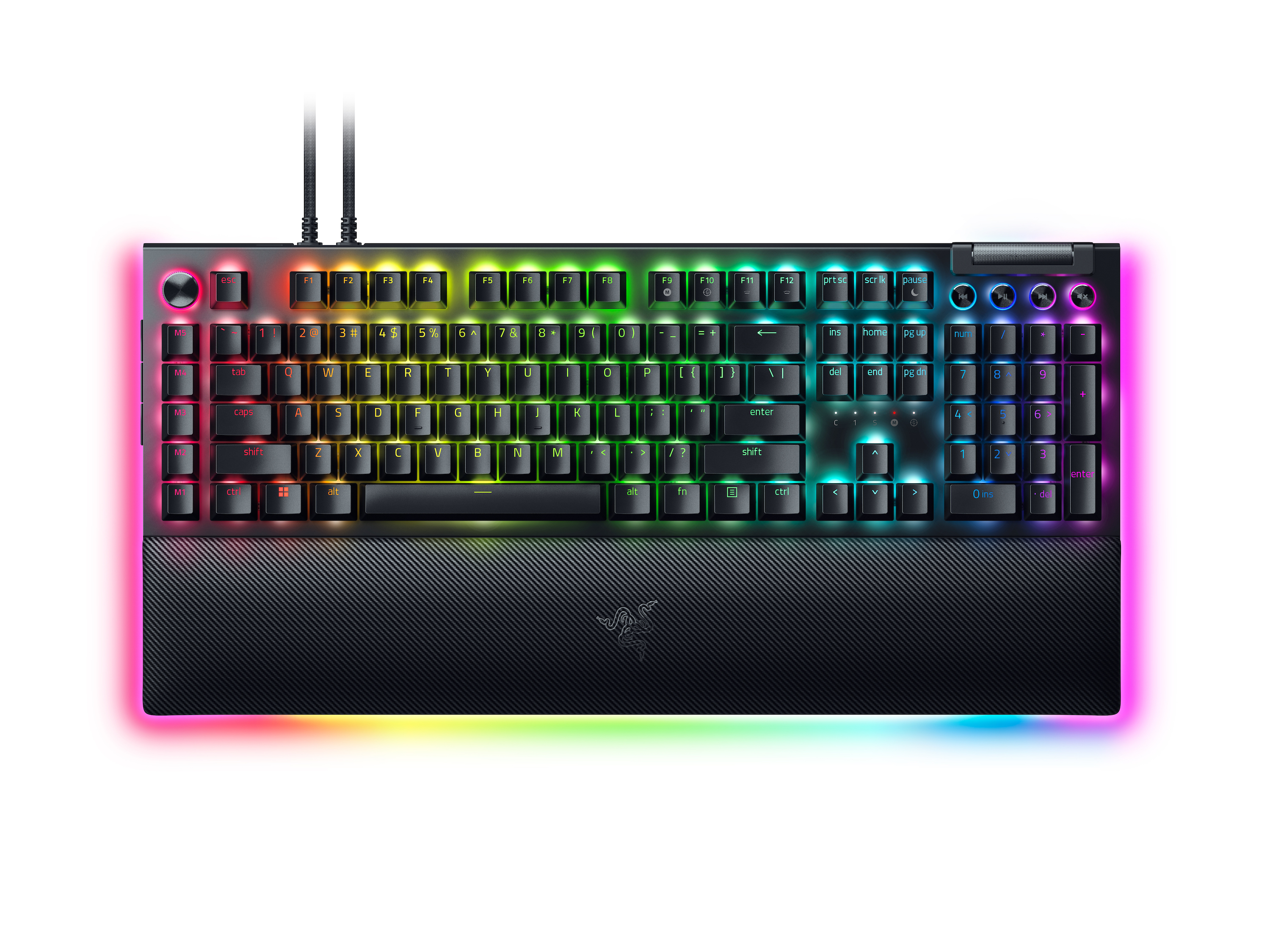 Razer BlackWidow V4 Pro - Mechanical Gaming Keyboard (Green Switch) - US Qwerty Layout
