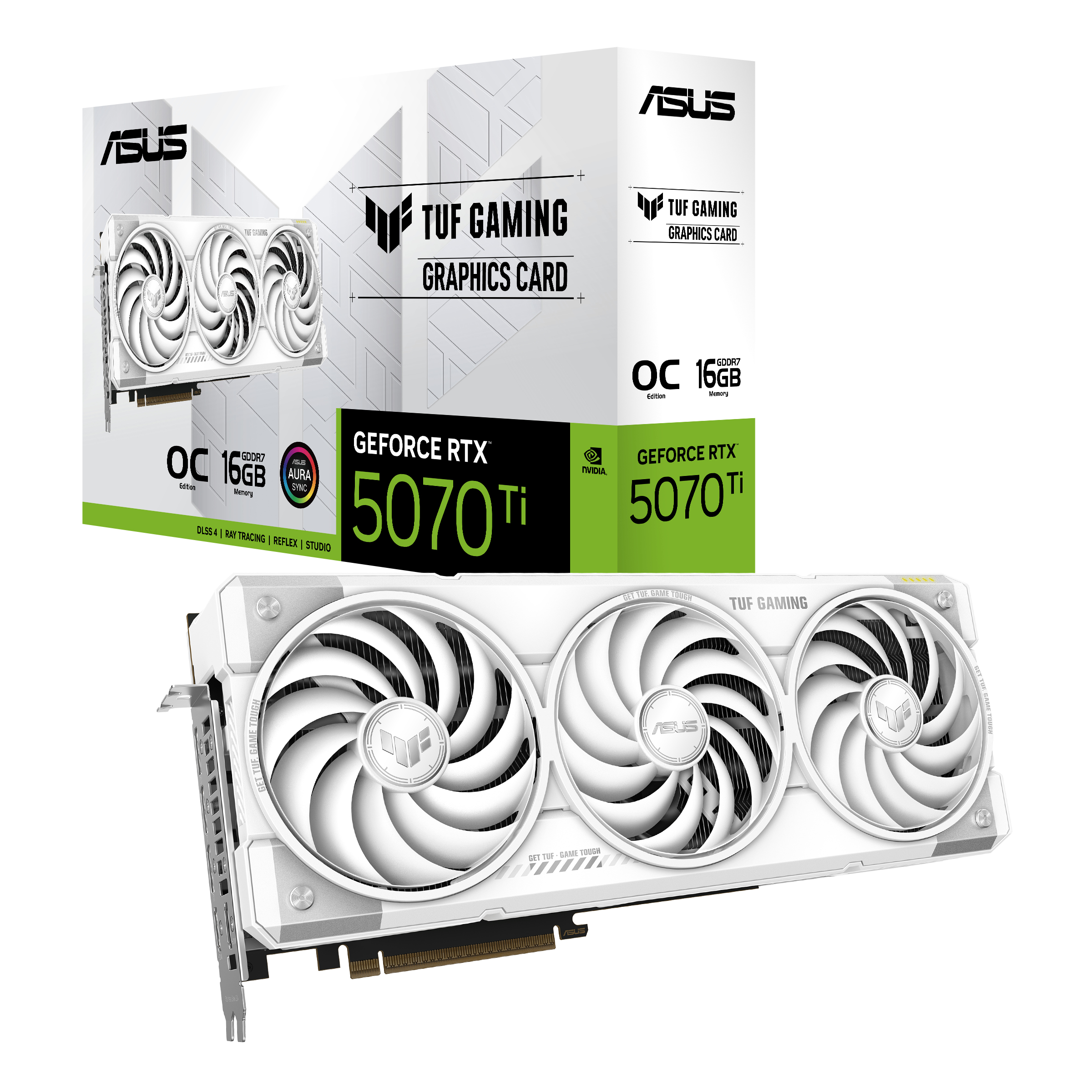 ASUS TUF Gaming GeForce RTX 5070 Ti 16GB GDDR7 White OC Edition