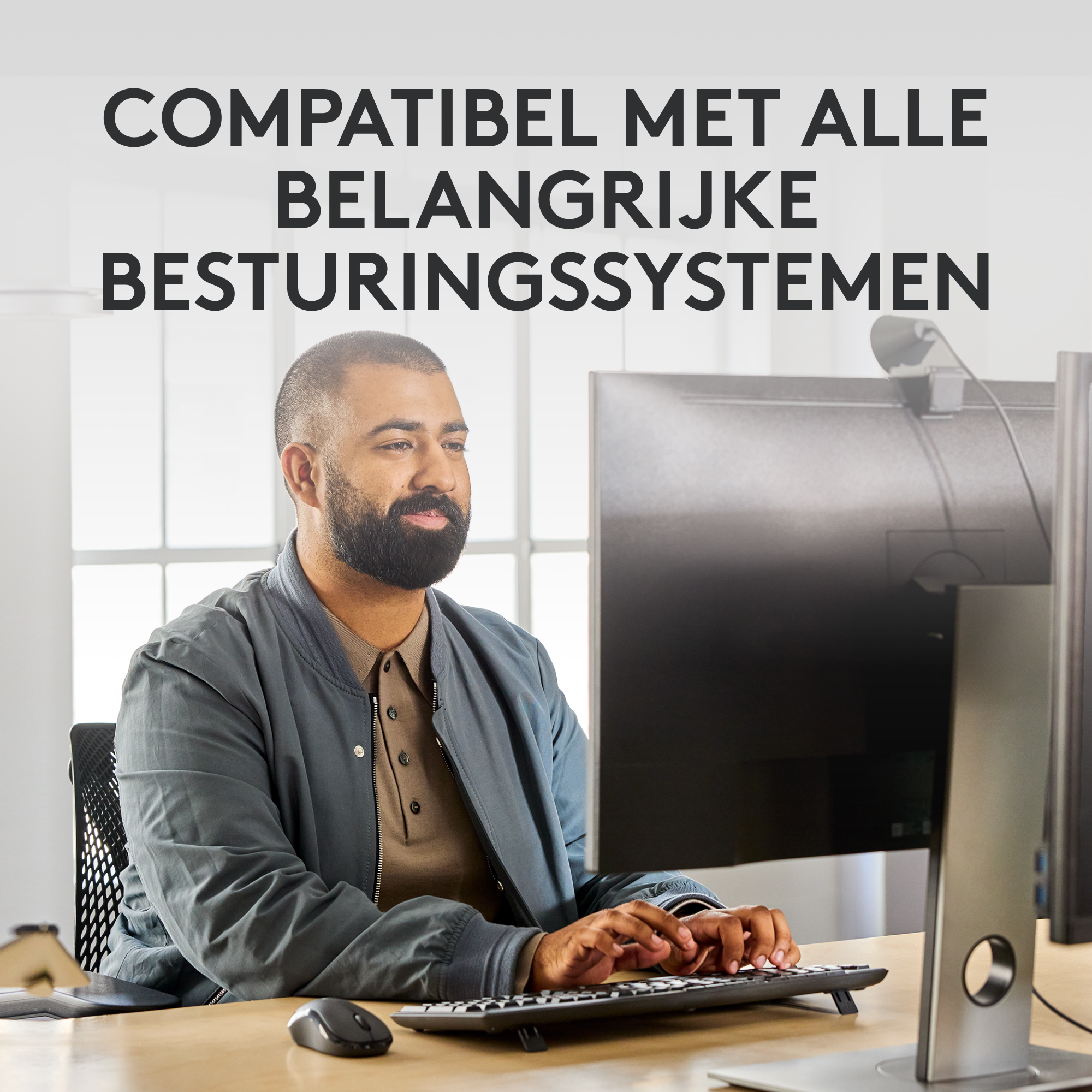 Logitech Wireless Desktop MK370 - Toetsenbord en Muis - Bluetooth 