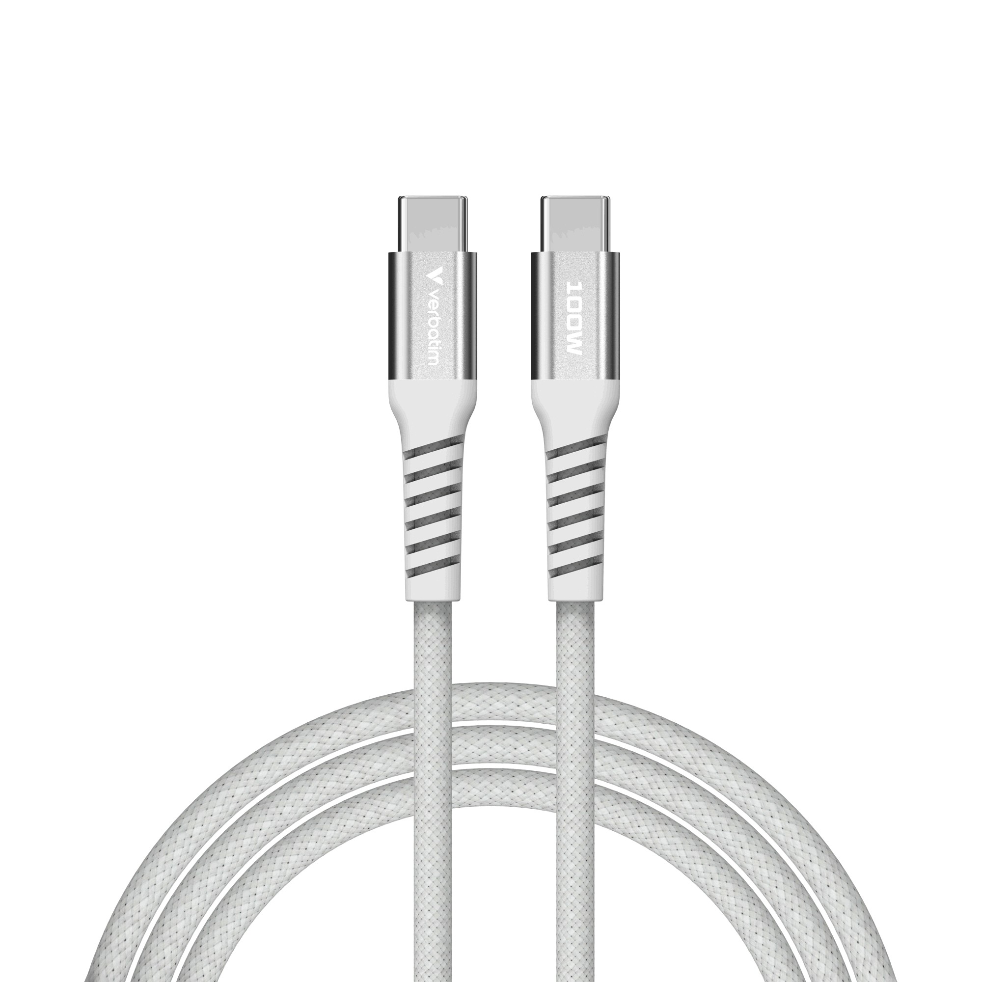 Verbatim Sync & Charge Magnetische Kabel, USB-C, 100W, 1,2m, Grijs